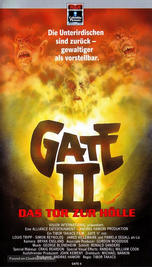 The Gate II: Trespassers - German VHS movie cover