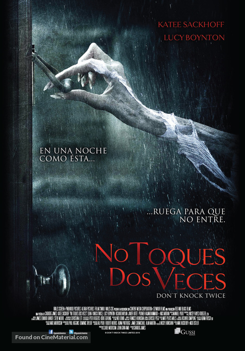 Don&#039;t Knock Twice - Mexican Movie Poster