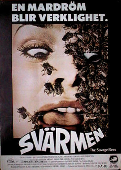The Savage Bees - Swedish Movie Poster
