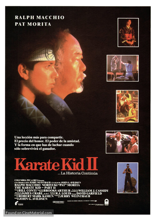 The Karate Kid, Part II - Spanish Movie Poster