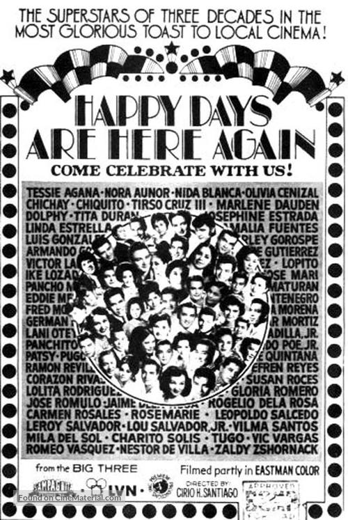 Happy Days Are Here Again - Philippine Movie Poster