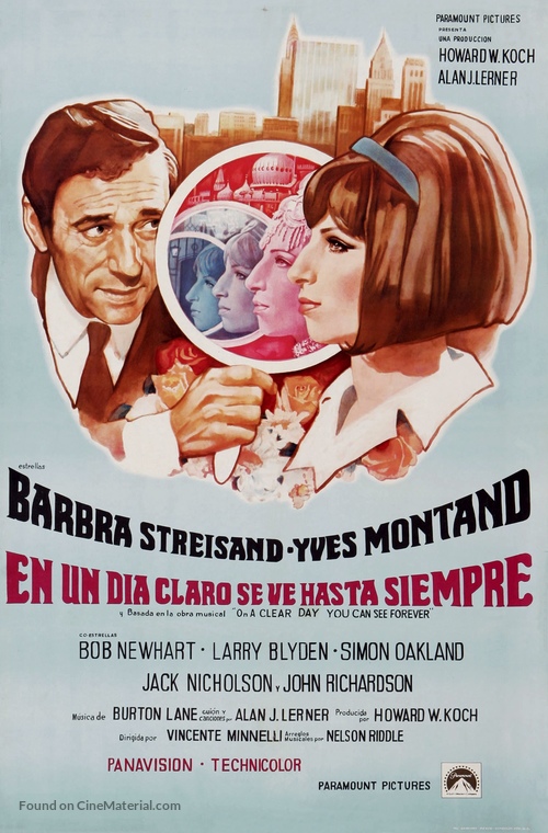 On a Clear Day You Can See Forever - Puerto Rican Movie Poster