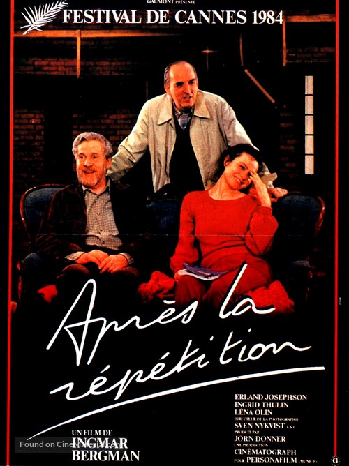 Efter repetitionen - French Movie Poster