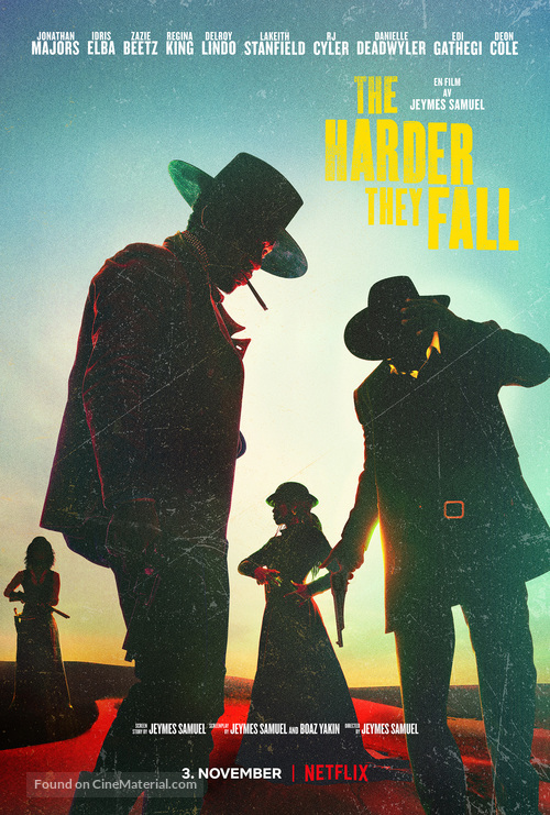 The Harder They Fall - Norwegian Movie Poster