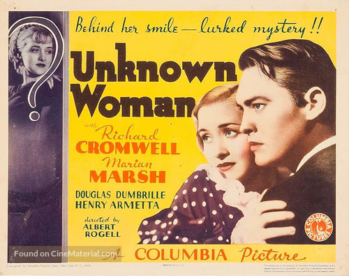 Unknown Woman - Movie Poster