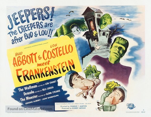 Bud Abbott Lou Costello Meet Frankenstein - Movie Poster
