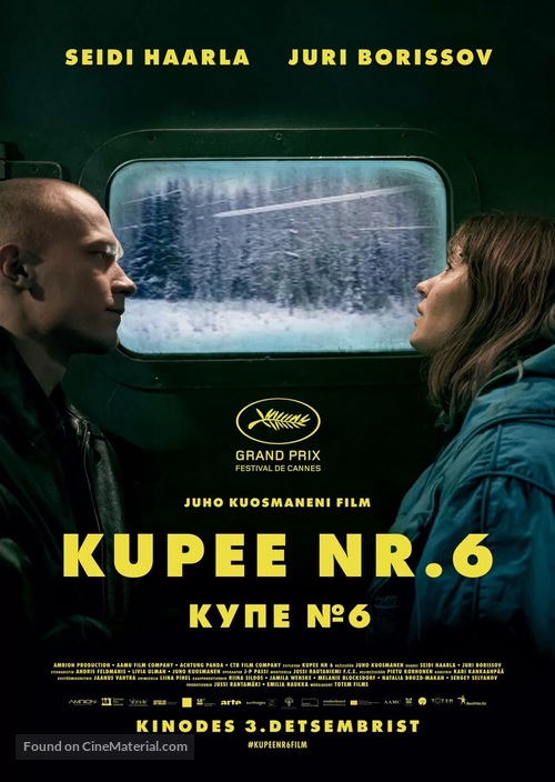 Hytti nro 6 - Estonian Movie Poster