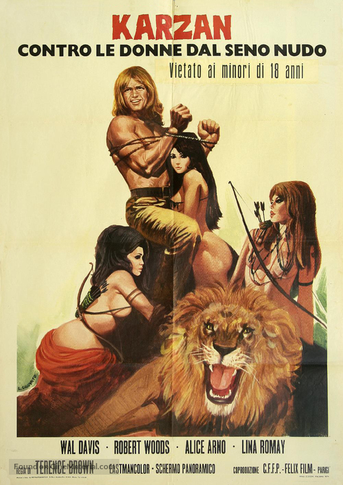 Maciste contre la reine des Amazones - Italian Movie Poster