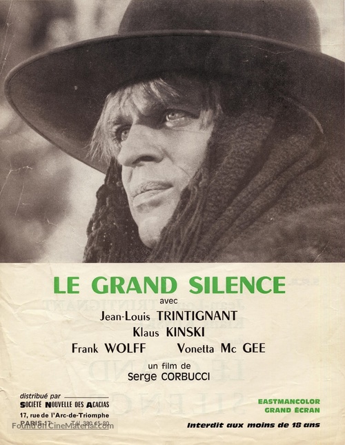 Il grande silenzio - French poster