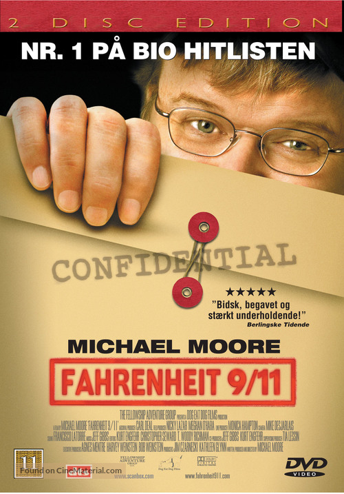 Fahrenheit 9/11 - Danish Movie Cover