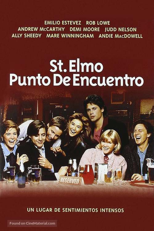 St. Elmo&#039;s Fire - Spanish Movie Poster