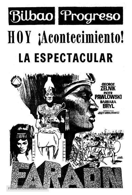 Faraon - Spanish poster