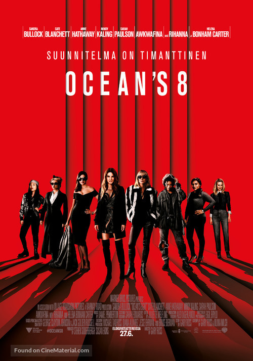 Ocean&#039;s 8 - Finnish Movie Poster