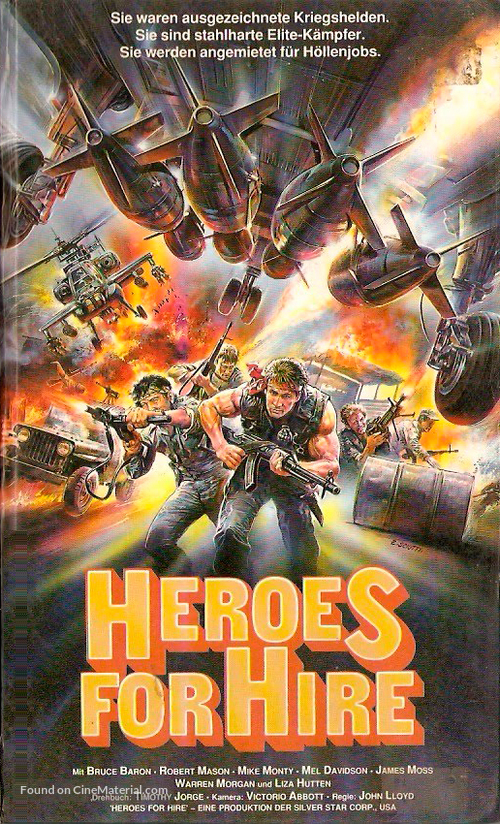 Heroes for Hire - German VHS movie cover