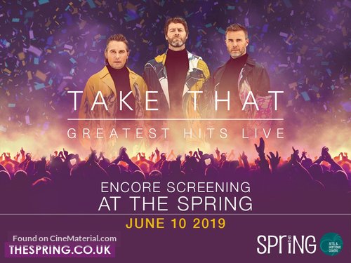 Take That - Greatest Hits Live (Concert) - British Movie Poster