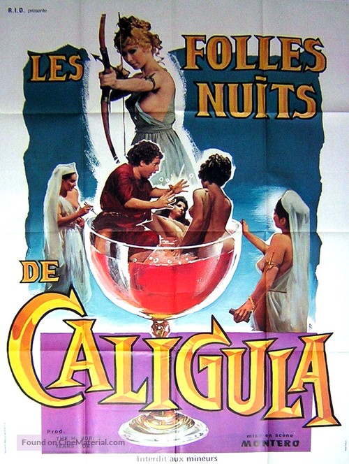 Le calde notti di Caligola - French Movie Poster