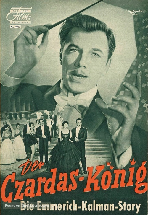 Der Czardas-K&ouml;nig - German poster