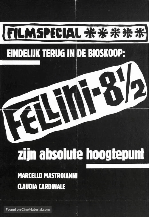 8&frac12; - Dutch Movie Poster