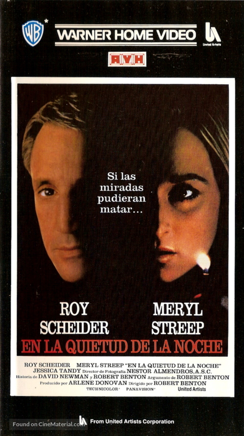 Still of the Night - Argentinian VHS movie cover