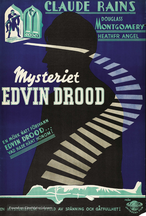 Mystery of Edwin Drood - Swedish Movie Poster