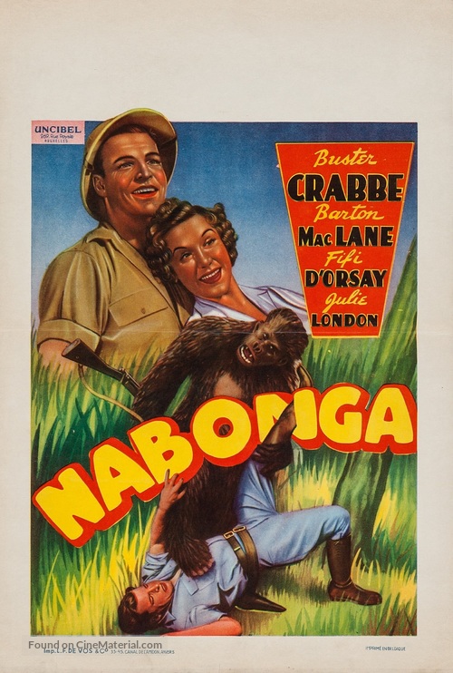 Nabonga - Belgian Movie Poster
