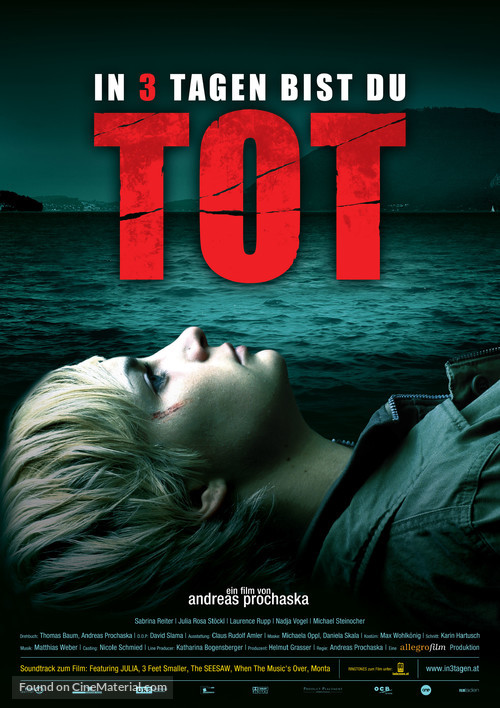 In 3 Tagen bist du tot - German Movie Poster