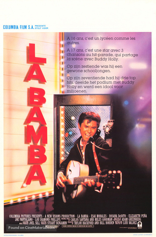 La Bamba - Belgian Movie Poster