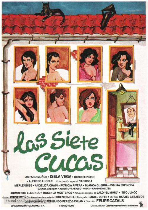 Las siete cucas - Spanish Movie Poster