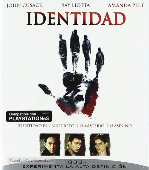 Identity - Spanish Blu-Ray movie cover