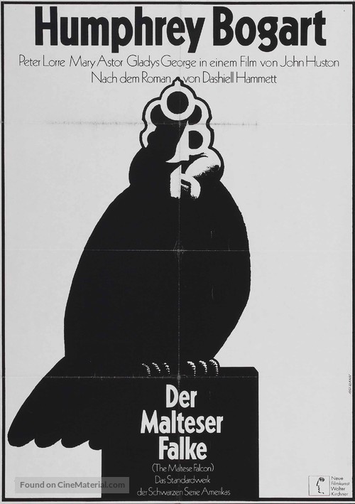 The Maltese Falcon - German Movie Poster