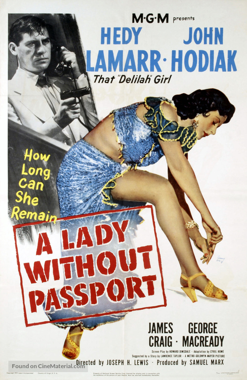 A Lady Without Passport - Movie Poster