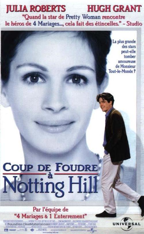 Notting Hill - French VHS movie cover