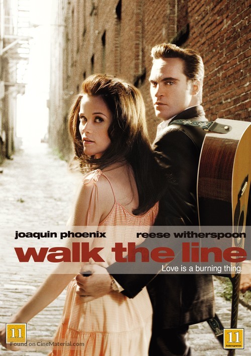 Walk the Line - Danish DVD movie cover