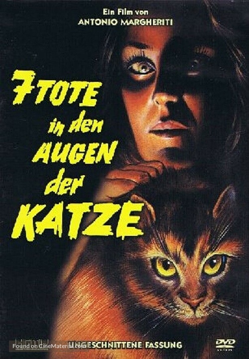 La morte negli occhi del gatto - German DVD movie cover