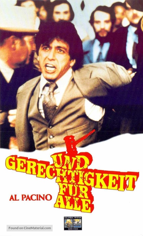 ...And Justice for All - German VHS movie cover