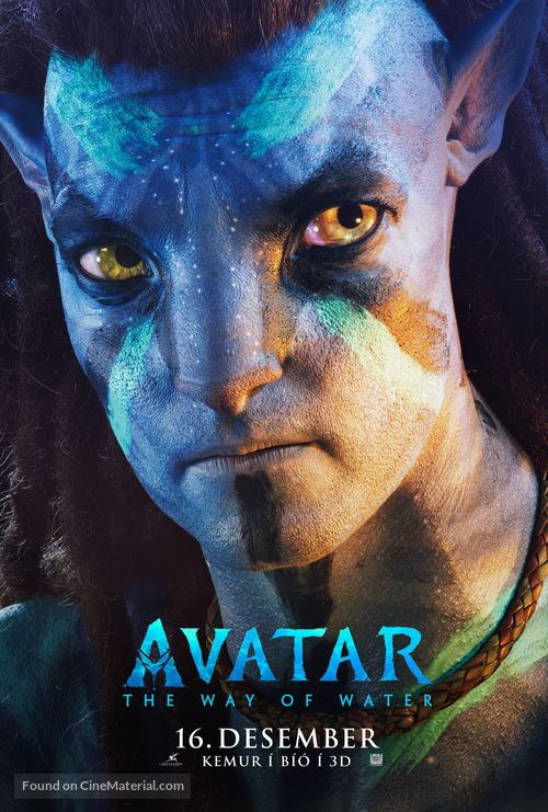 Avatar: The Way of Water - Icelandic Movie Poster