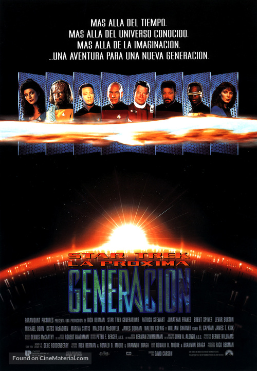 Star Trek: Generations - Spanish Movie Poster