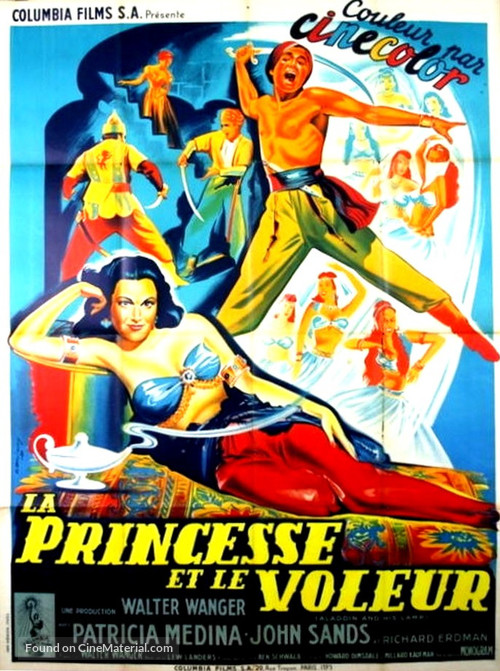 Aladdin and His Lamp - French Movie Poster