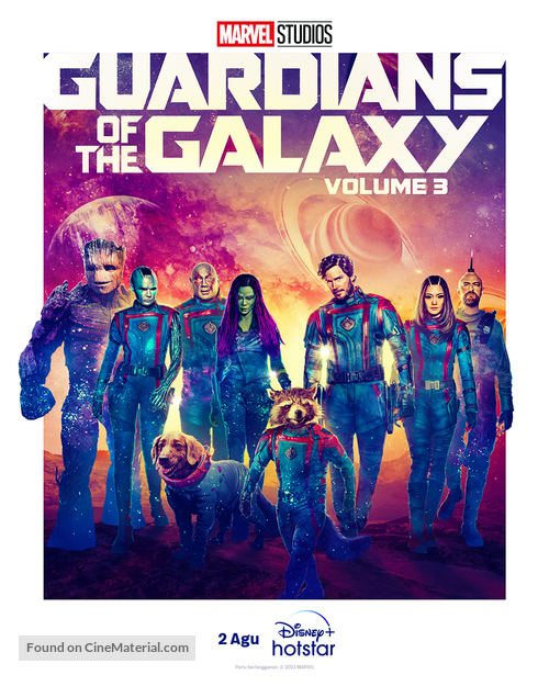 Guardians of the Galaxy Vol. 3 - Indonesian Movie Poster