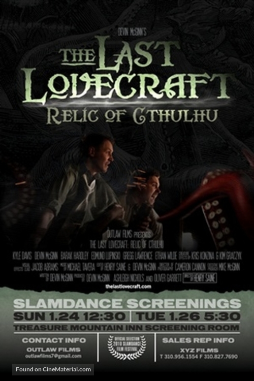The Last Lovecraft: Relic of Cthulhu - Movie Poster