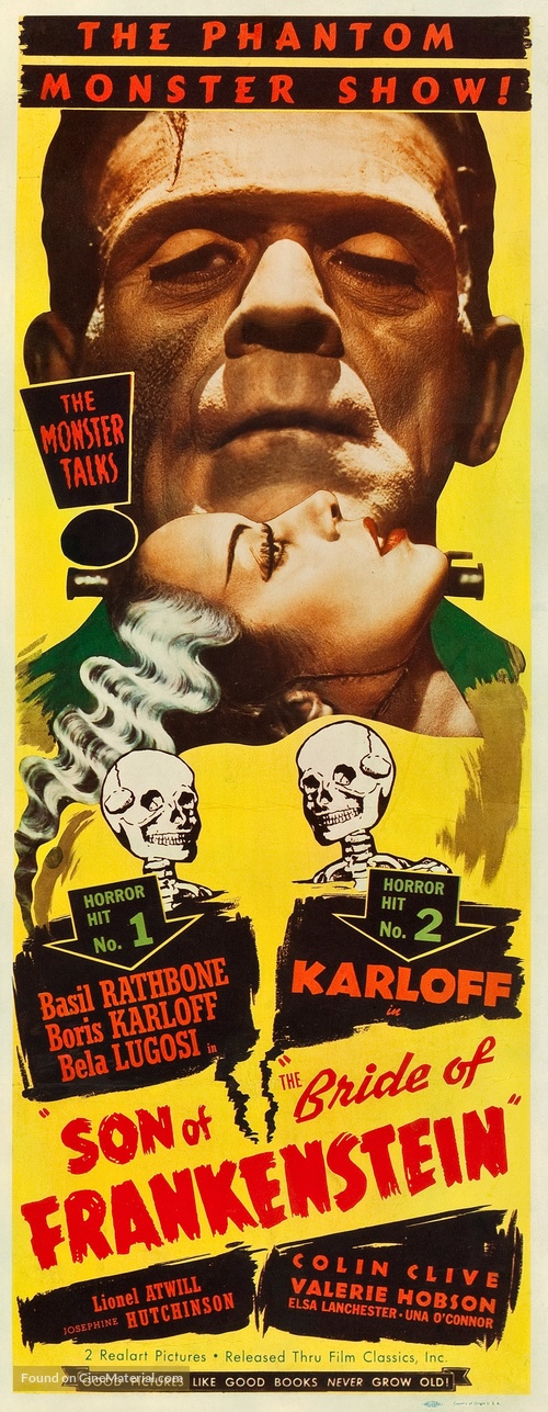 Son of Frankenstein - Re-release movie poster