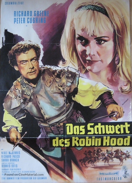 Sword of Sherwood Forest - German Movie Poster