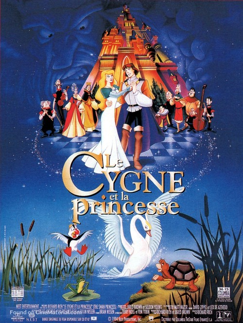 The Swan Princess - French Movie Poster