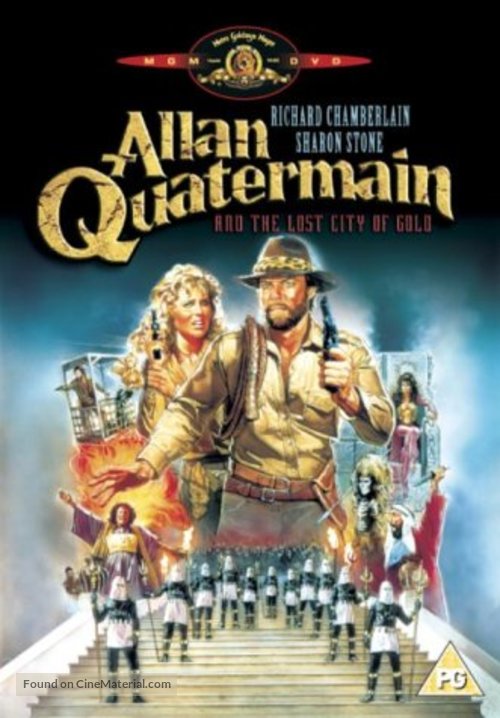 Allan Quatermain and the Lost City of Gold - British DVD movie cover