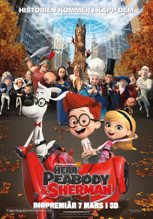 Mr. Peabody &amp; Sherman - Swedish Movie Poster