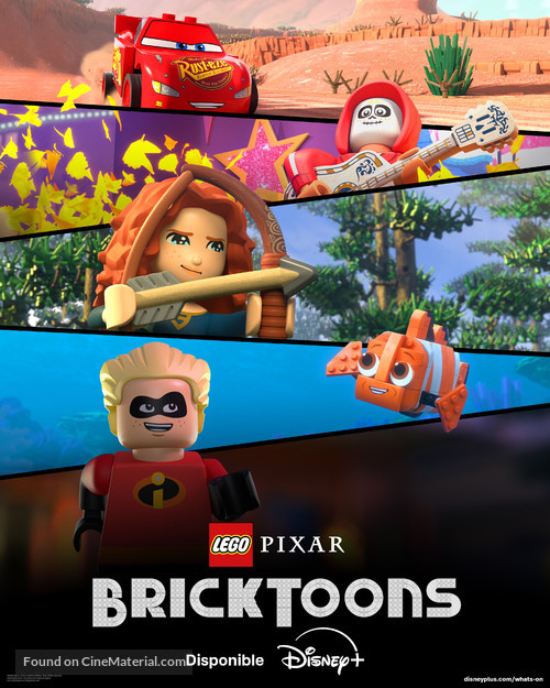 Lego Pixar: BrickToons - French Movie Poster