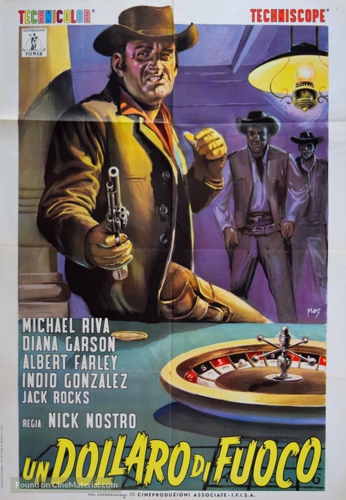 Un d&oacute;lar de fuego - Italian Movie Poster