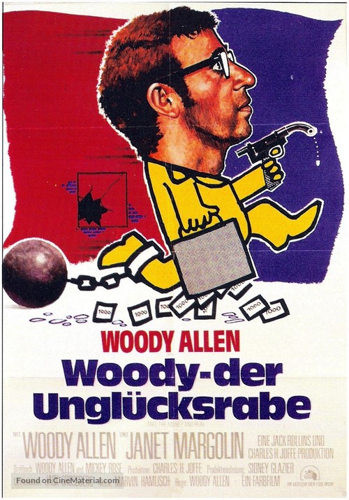 Take the Money and Run - German Movie Poster