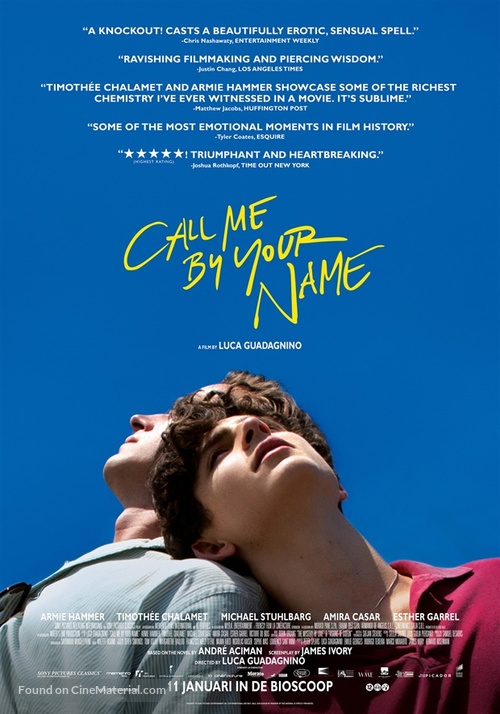 Call Me by Your Name - Dutch Movie Poster
