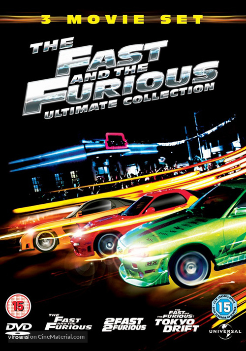 The Fast and the Furious - British DVD movie cover